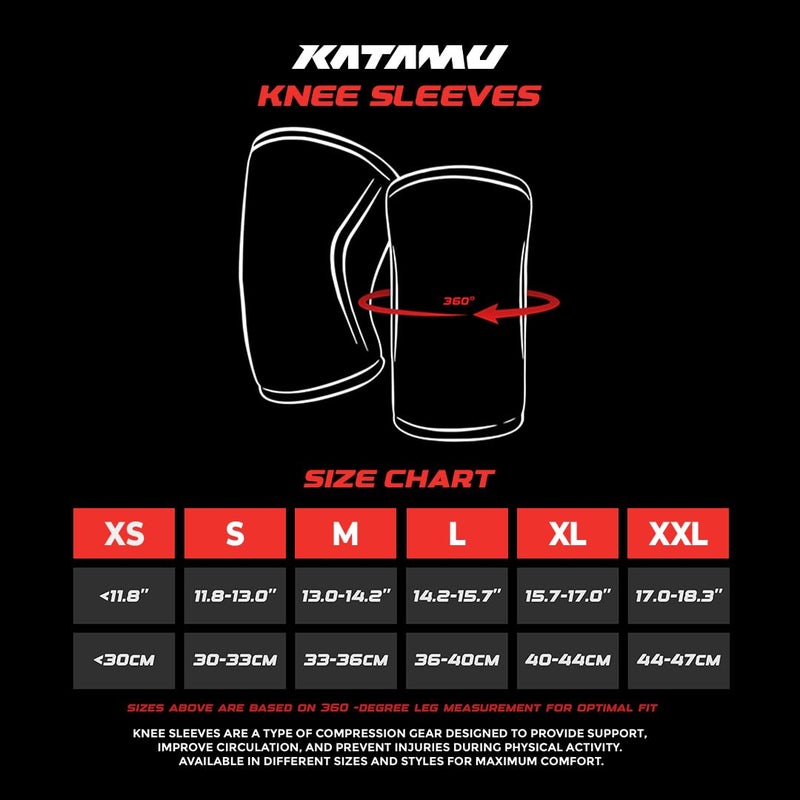 Katamu Premium Weightlifting, Powerlifting, Squats, Athletic and Fitness Knee Support Sleeve | Knee Sleeve for Men and Women | Batman, Large - Image 5